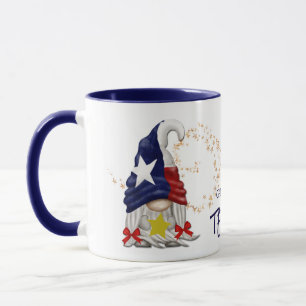 Gnome in Texas Star Swirl Mug