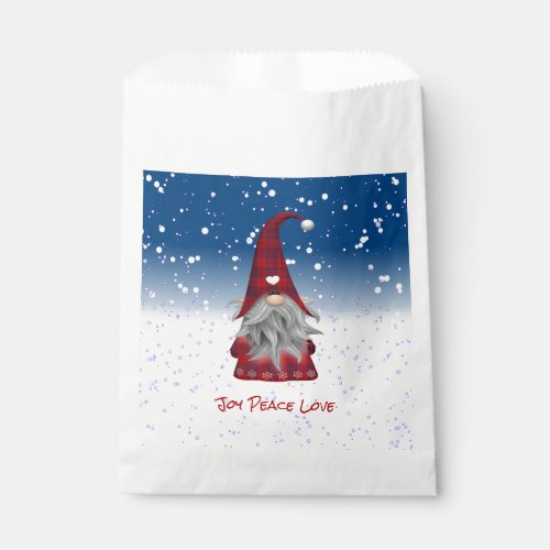 Gnome in the Snow Favor Bag
