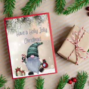 Gnome in the snow Greeting Card