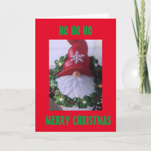 GNOME IS SPREDING "CHRISTMAS CHEER" HOLIDAY CARD (Front)
