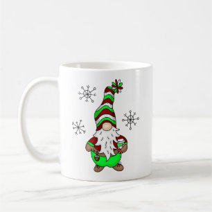 Gnome is Where the Coffee is   Cute Christmas Coffee Mug