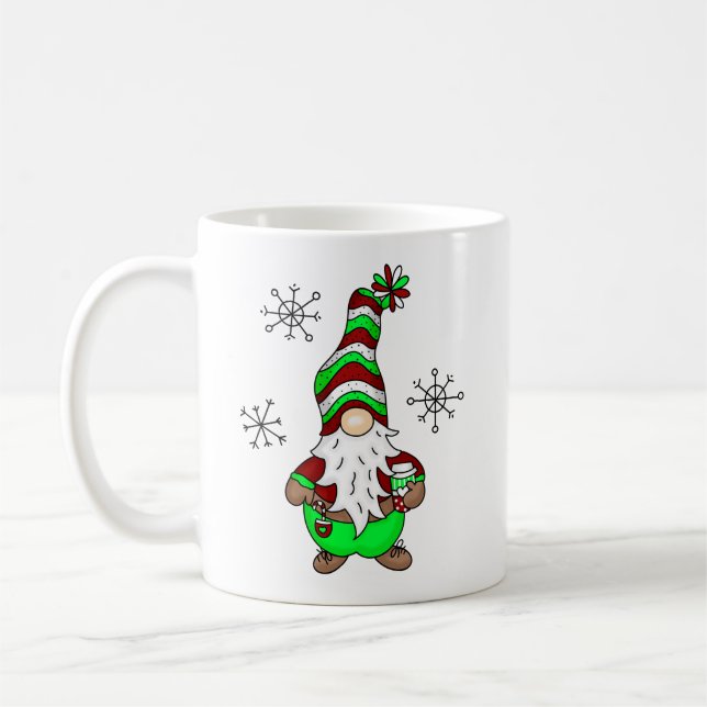 Gnome is Where the Coffee is | Cute Christmas Coffee Mug (Left)