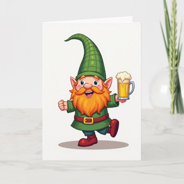 Gnome Joy Happy Festive Card (Front)