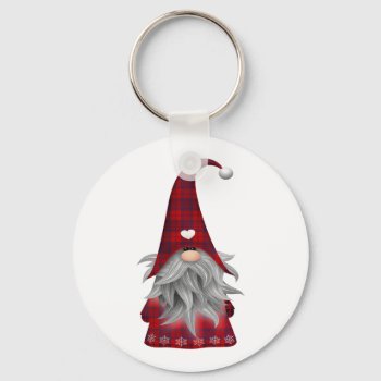 Gnome Keychain by ChristmasTimeByDarla at Zazzle