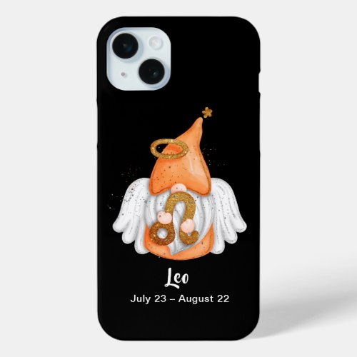 Gnome Leo Astrology Sign Angel iPhone 15 Plus Case