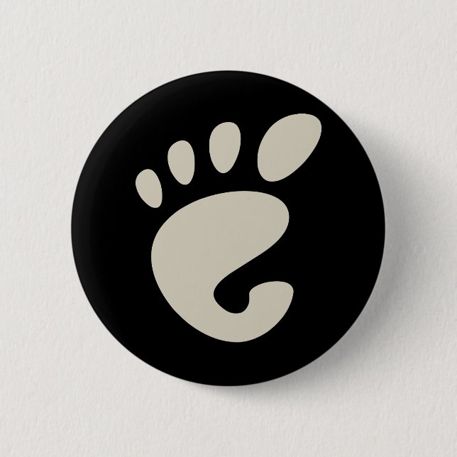 Gnome - Linux - OSS FSF  Button (Front)
