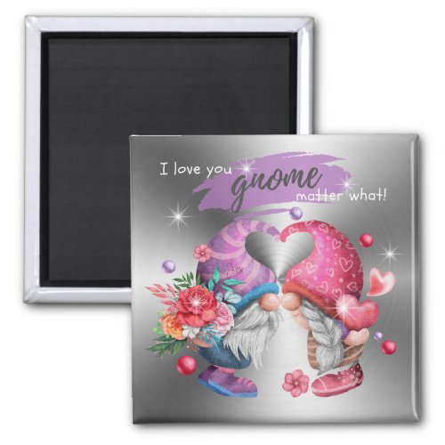 Gnome Love Forever and Always Magnet