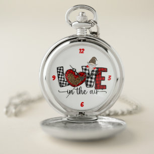 Gnome Love Pocket Watch: Silver Watch