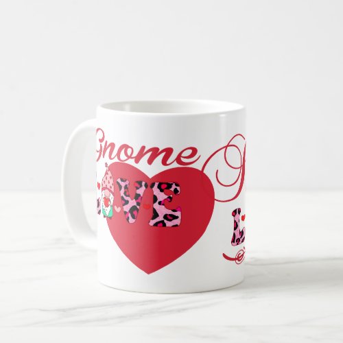Gnome Love Sweet Love Valentines Coffee Mug