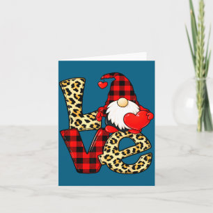 Gnome Love Valentine Gnomes Valentines Day Men Wom Card