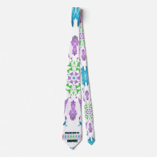 Gnome Mandala design Neck Tie