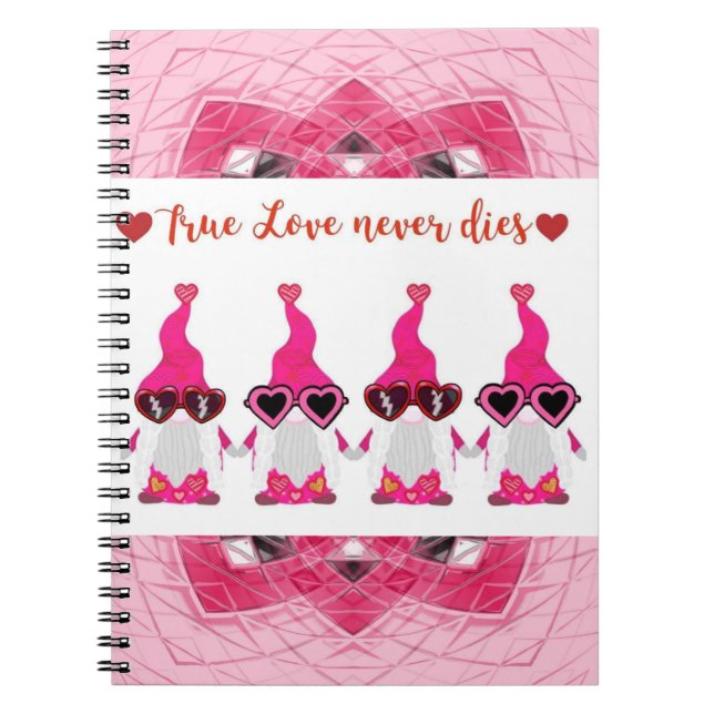 gnome mandala design  notebook (Front)