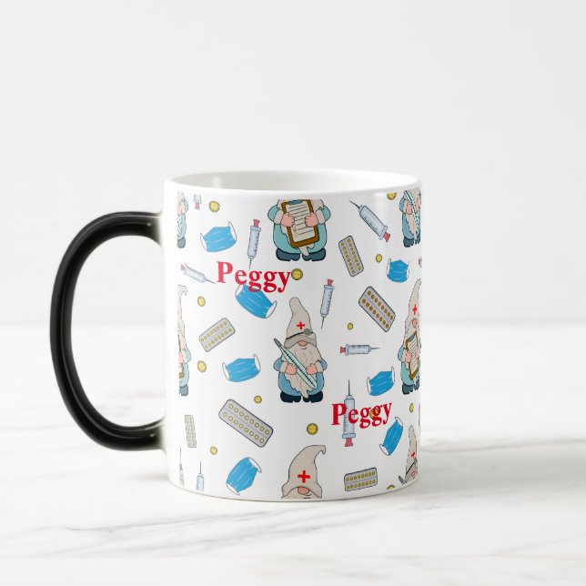 Gnome Medical Coffee Mug Nurse Doctor (Left)