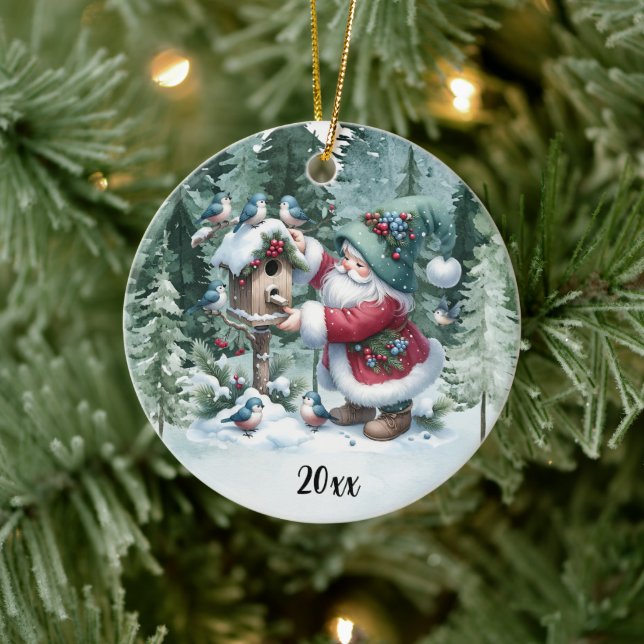 Gnome - Merry Christmas Across The Miles Ornament (Tree)