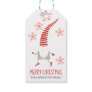 Gnome Merry Christmas And Snowflakes Gift Tags
