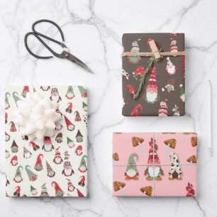 Gnome Merry Little Christmas Wrapping Paper Sheets