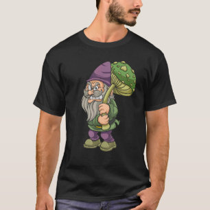 Gnome Mushroom Fungus Mythological Creature Dwarf T-Shirt