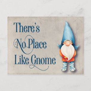 Gnome New Home We've Moved New Address Hygge Announcement Postcard