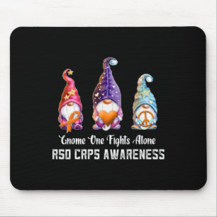 Gnome Nobody Fights Rsd Crps Awareness Alone Rsd C Mouse Pad