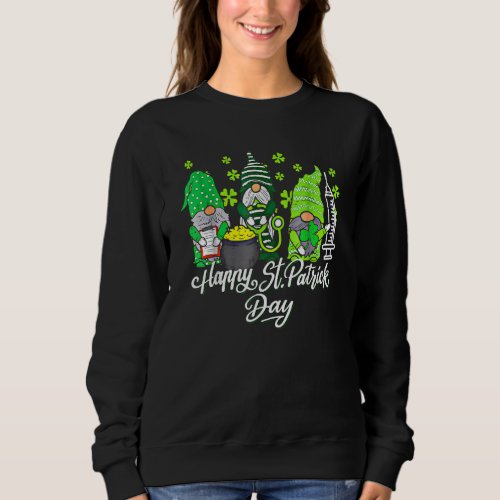 Gnome Nurses Saint Pattys Scrub Nurse St Patricks  Sweatshirt