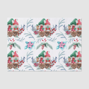 Gnome on Pine Cones Tissue Paper