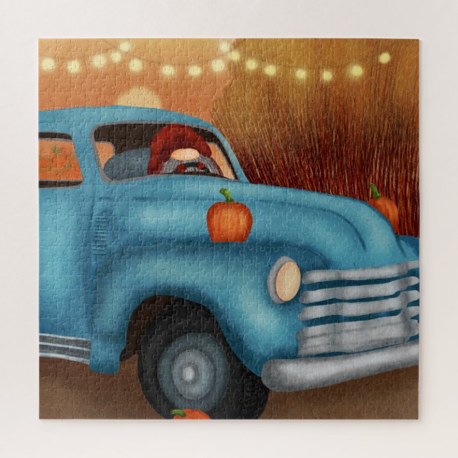 Gnome on the Go: A Trucking Adventure Jigsaw Puzzle (Vertical)