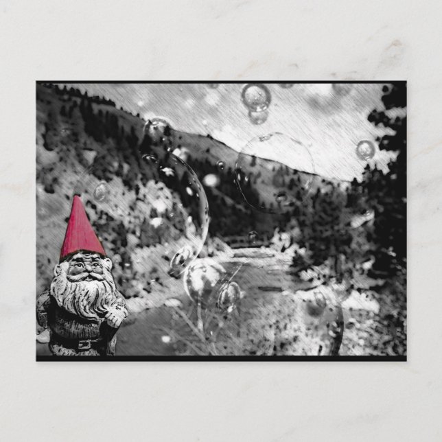 Gnome on the Roam Post Card (Front)