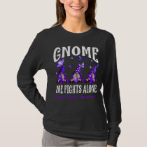 Gnome One Fights Alone Cystic Fibrosis Awareness T-Shirt