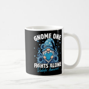 Gnome One Fights Alone Diabetes Awareness  Coffee Mug