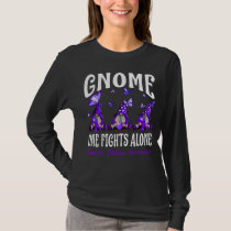Gnome One Fights Alone Domestic Violence Awareness T-Shirt