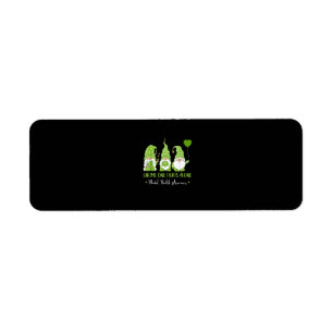 Gnome One Fights Alone Green Ribbon Mental Health Label