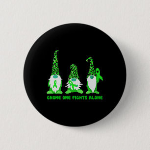 Gnome One Fights Alone Kidney Disease Awareness  Button