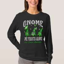 Gnome One Fights Alone Liver Cancer Awareness T-Shirt