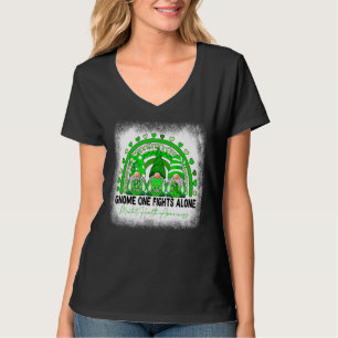Gnome One Fights Alone Mental Health Awareness Gre T-Shirt