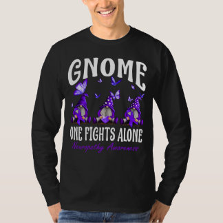 Gnome One Fights Alone Non-Hodgkin's Lymphoma Awar T-Shirt