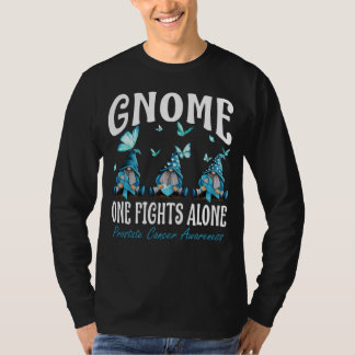 Gnome One Fights Alone Prostate Cancer Awareness T-Shirt