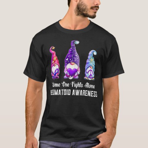 Gnome One Fights Alone Rheumatoid Awareness  T_Shirt