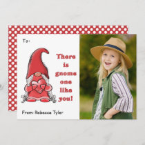 Gnome One Like You Classroom Photo Valentines Day Holiday Card
