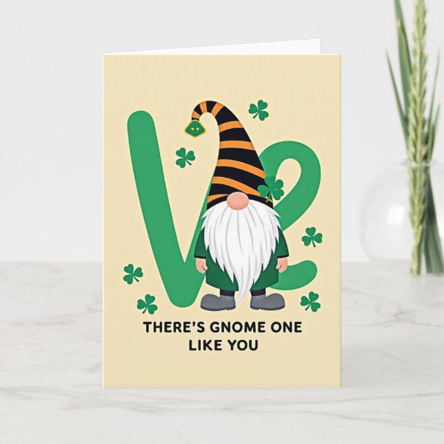 Gnome One Like You St Patricks Card (Front)