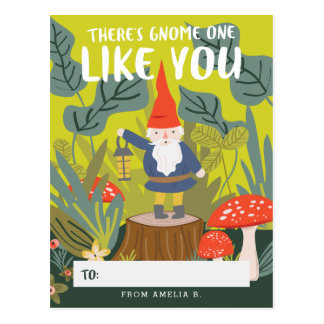 Gnome One Like You Valentine Postcard