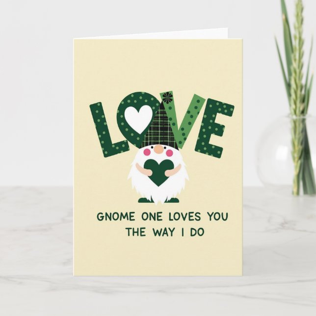 Gnome One Loves You Card (Front)