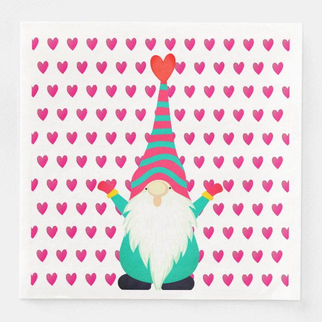 Gnome  paper dinner napkins (Front)
