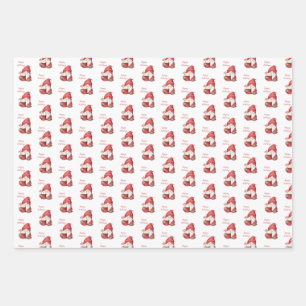 Gnome Peppermint Cocoa  Wrapping Paper Sheets