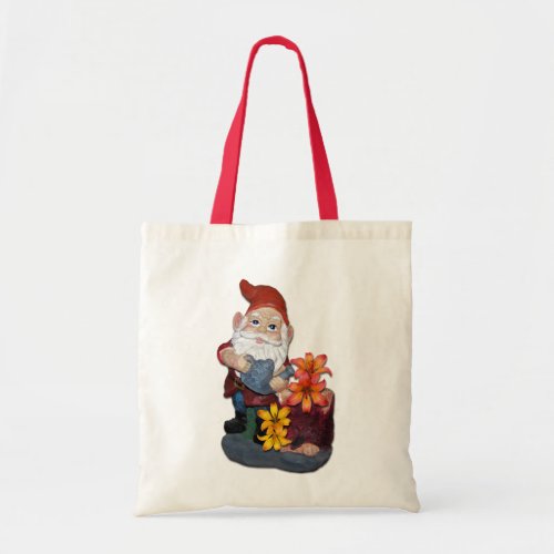 Gnome Photo Design Tote Bag