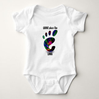 GNOME Place Like LINUX Baby Bodysuit