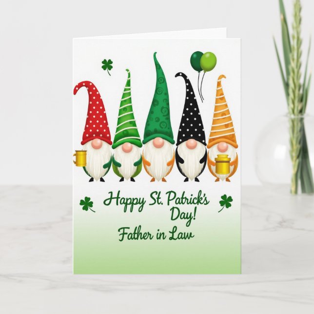 Gnome Polka Dots Happy Day Card (Front)