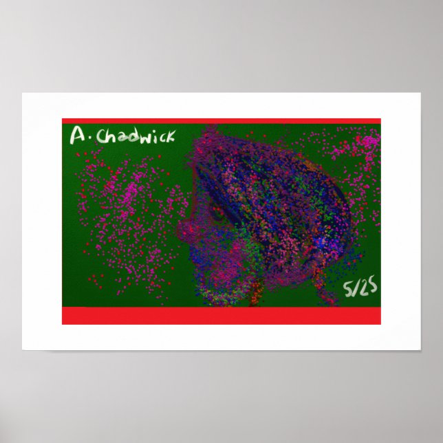 Gnome Quilted Pattern Poster (Front)