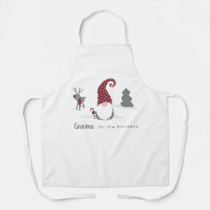 Gnome & reindeer holiday Scandinavian Tomte Apron