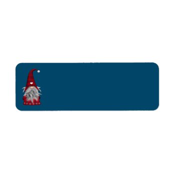 Gnome Return Address Label by ChristmasTimeByDarla at Zazzle