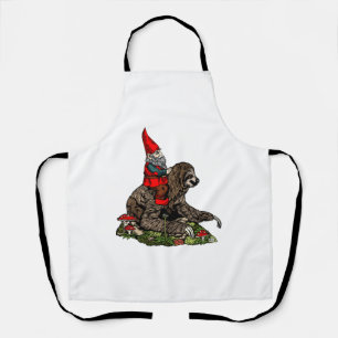 Gnome Riding a Sloth Apron